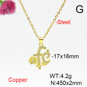 Fashion Copper Necklace  F6N404464vail-L002