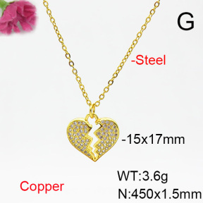 Fashion Copper Necklace  F6N404465aajl-L002