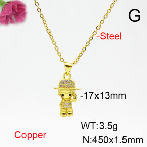 Fashion Copper Necklace  F6N404468vail-L002