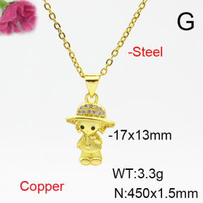 Fashion Copper Necklace  F6N404473vail-L002