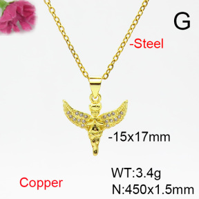 Fashion Copper Necklace  F6N404477vail-L002