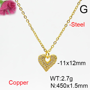 Fashion Copper Necklace  F6N404488avja-L002