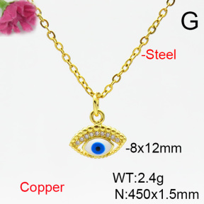 Fashion Copper Necklace  F6N404491vaia-L002