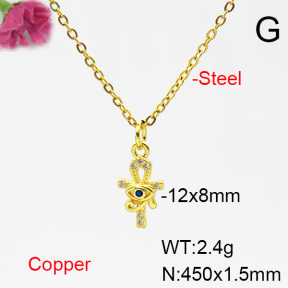 Fashion Copper Necklace  F6N404493vaia-L002