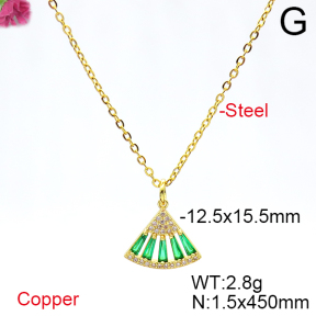 Fashion Copper Necklace  F6N404494vbnb-L036
