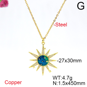 Fashion Copper Necklace  F6N404495bvpl-L036
