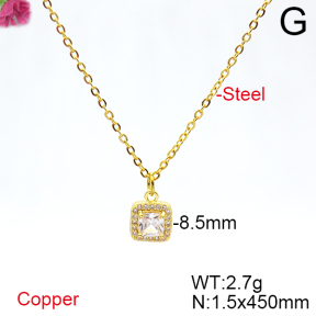 Fashion Copper Necklace  F6N404500bbml-L036