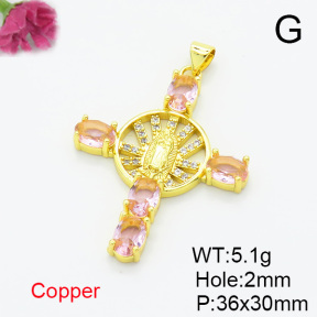 Fashion Copper Pendant  XFPC07014ablb-L002