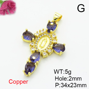 Fashion Copper Pendant  XFPC07042ablb-L002