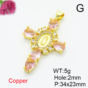 Fashion Copper Pendant  XFPC07046ablb-L002