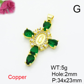 Fashion Copper Pendant  XFPC07050ablb-L002
