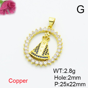 Fashion Copper Pendant  XFPC07058aakl-L002