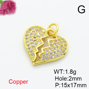 Fashion Copper Pendant  XFPC07064aajl-L002