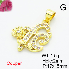 Fashion Copper Pendant  XFPC07068vail-L002