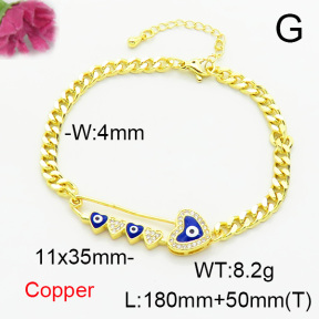 Fashion Copper Bracelet  F6B405241bbov-L024