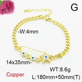 Fashion Copper Bracelet  F6B405243bbov-L024