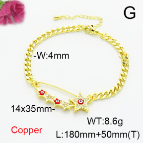 Fashion Copper Bracelet  F6B405244bbov-L024