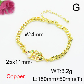 Fashion Copper Bracelet  F6B405249bbml-L024