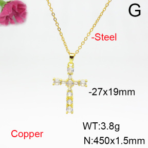 Fashion Copper Necklace  F6N404501baka-L024