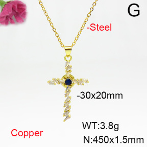 Fashion Copper Necklace  F6N404503baka-L024