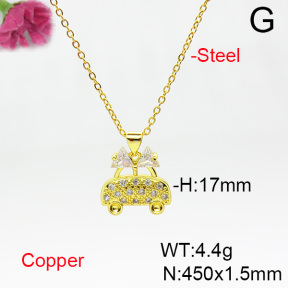Fashion Copper Necklace  F6N404504aajl-L024