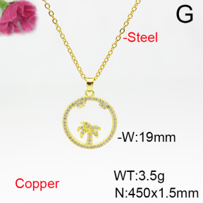 Fashion Copper Necklace  F6N404507aajl-L024