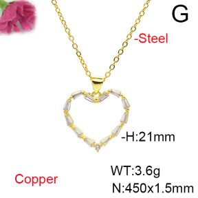 Fashion Copper Necklace  F6N404509aajl-L024