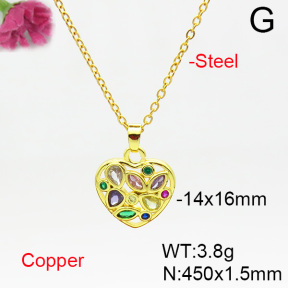 Fashion Copper Necklace  F6N404510baka-L024