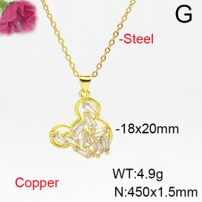 Fashion Copper Necklace  F6N404511baka-L024