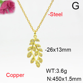 Fashion Copper Necklace  F6N404513aajl-L024