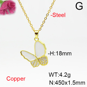 Fashion Copper Necklace  F6N404514aajl-L024