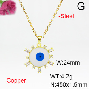 Fashion Copper Necklace  F6N404518aajl-L024