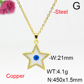 Fashion Copper Necklace  F6N404520aajl-L024
