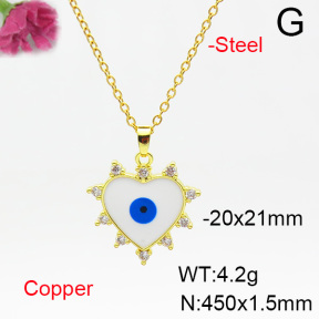 Fashion Copper Necklace  F6N404521aajl-L024