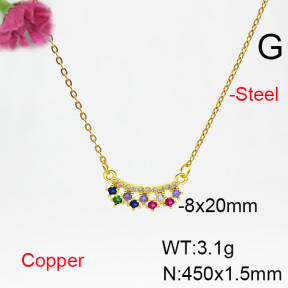 Fashion Copper Necklace  F6N404523aajl-L024