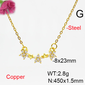 Fashion Copper Necklace  F6N404524aajl-L024