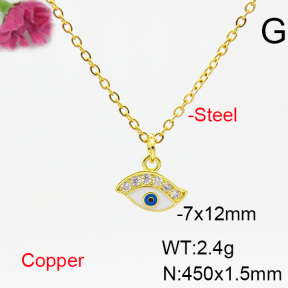 Fashion Copper Necklace  F6N404527vail-L024