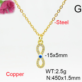 Fashion Copper Necklace  F6N404530vail-L024