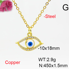 Fashion Copper Necklace  F6N404532vail-L024