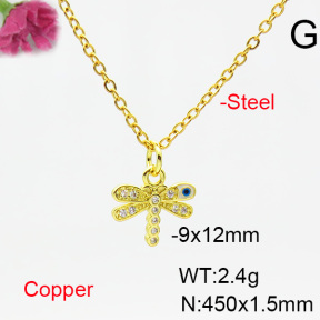 Fashion Copper Necklace  F6N404533vail-L024