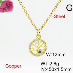 Fashion Copper Necklace  F6N404536vail-L024