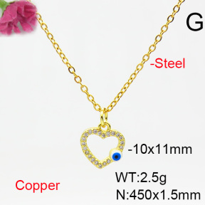 Fashion Copper Necklace  F6N404538vail-L024