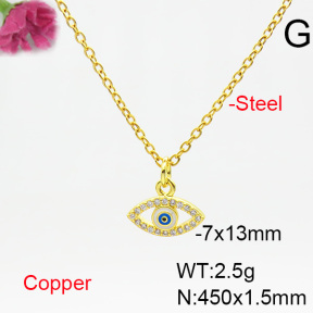 Fashion Copper Necklace  F6N404539vail-L024