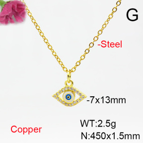 Fashion Copper Necklace  F6N404541vail-L024