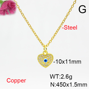 Fashion Copper Necklace  F6N404542vail-L024