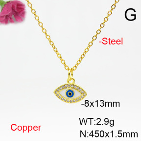 Fashion Copper Necklace  F6N404543vail-L024