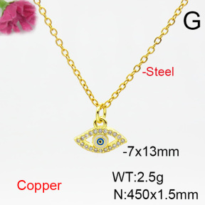 Fashion Copper Necklace  F6N404544vail-L024