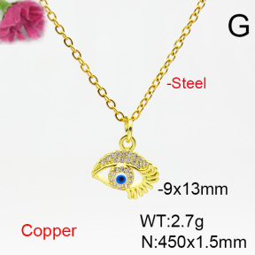 Fashion Copper Necklace  F6N404545vail-L024