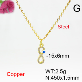 Fashion Copper Necklace  F6N404546vail-L024