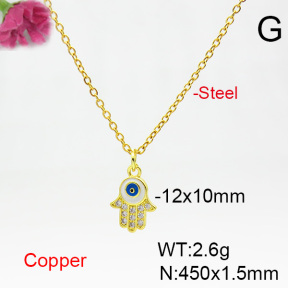 Fashion Copper Necklace  F6N404547vail-L024